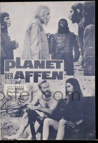 9s378 PLANET OF THE APES Austrian program '68 Charlton Heston, classic sci-fi, different images!
