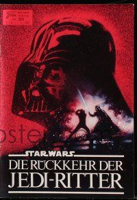9s389 RETURN OF THE JEDI Austrian program '83 George Lucas classic, Drew art from Revenge posters!