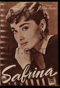 9s399 SABRINA Austrian program '54 Audrey Hepburn, Humphrey Bogart, William Holden, Billy Wilder