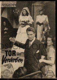9s404 SECRET BEYOND THE DOOR Austrian program '50 Joan Bennett, Michael Redgrave, Fritz Lang noir!
