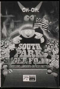 9s414 SOUTH PARK: BIGGER, LONGER & UNCUT Austrian program '00 Parker & Stone animated musical!