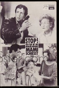 9s418 STOP OR MY MOM WILL SHOOT Austrian program '92 Sylvester Stallone, Estelle Getty, different!