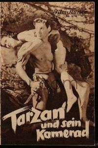 9s107 TARZAN & HIS MATE Austrian program '35 Johnny Weissmuller, Maureen O'Sullivan, different!