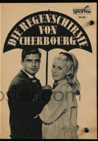 9s543 UMBRELLAS OF CHERBOURG East German program '66 Catherine Deneuve, directed by Jacques Demy!