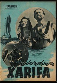 9s544 UNDER THE CARIBBEAN East German program '55 many wonderful underwater scuba diving images!