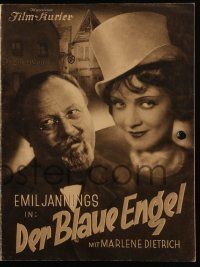 9s005 BLUE ANGEL German program '30 Josef von Sternberg classic, Emil Jannings, Marlene Dietrich