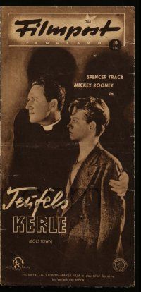 9s171 BOYS TOWN German program '49 different images of Spencer Tracy & Mickey Rooney!