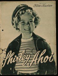 9s009 CAPTAIN JANUARY German program '36 cute sailor Shirley Temple & Guy Kibbee, different!