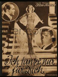 9s014 DANCING LADY German program '34 Joan Crawford, Clark Gable, Fred Astaire, different images!