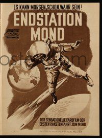 9s624 DESTINATION MOON German program '51 Robert A. Heinlein, cool different images & Hempel art!