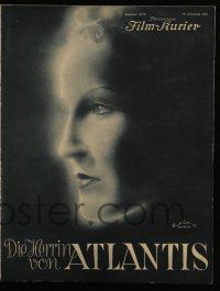 9s019 DIE HERRIN VON ATLANTIS German program '32 G.W. Pabst, many images of Brigitte Helm!