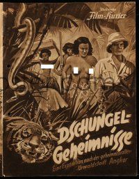 9s125 DSCHUNGEL-GEHEIMNISSE German program '39 obligatory topless art & images of Angkor natives!