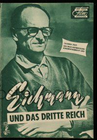 9s634 EICHMANN HIS CRIMES & JUDGMENT German program '61 from secret Nazi films never seen before!