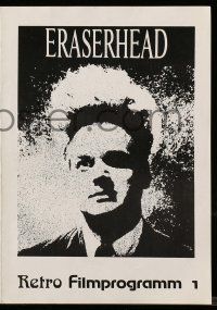 9s635 ERASERHEAD German program R80s directed by David Lynch, Jack Nance, different images!