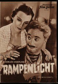 9s745 LIMELIGHT Film Buhne German program '54 different images of Charlie Chaplin & Claire Bloom!