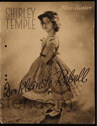 9s032 LITTLEST REBEL German program '36 great different images of Shirley Temple & John Boles!