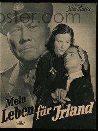 9s145 MEIN LEBEN FUR IRLAND German program '39 forbidden Nazi anti-British propaganda movie!