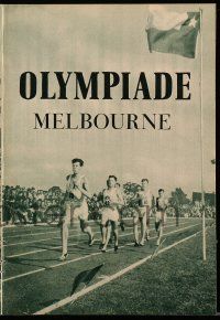 9s767 MELBOURNE RENDEZVOUS German program '57 many images of the 1956 Olympic Games in Australia!
