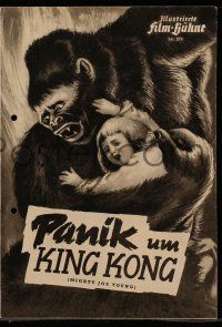 9s192 MIGHTY JOE YOUNG German program '50 first Ray Harryhausen, great different images + art!