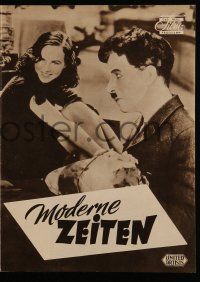9s769 MODERN TIMES Das Neue German program '56 many great different images of Charlie Chaplin!