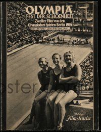 9s146 OLYMPIA PART TWO: FESTIVAL OF BEAUTY German program '38 Leni Riefenstahl Olympic documentary