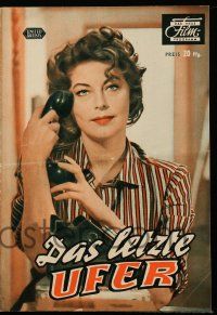 9s793 ON THE BEACH German program '59 different images of Ava Gardner, Peck, Astaire & Perkins!