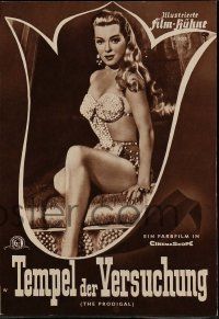 9s819 PRODIGAL German program '55 different images of sexy Biblical Lana Turner & Edmond Purdom!