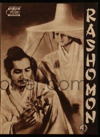 9s828 RASHOMON German program '52 Akira Kurosawa Japanese classic starring Toshiro Mifune!