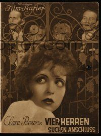 9s041 RED HAIR German program '28 sexy gold-digging Clara Bow wants a rich husband, different!