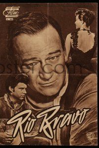 9s840 RIO BRAVO German program '59 John Wayne, Dean Martin, Angie Dickinson, Hawks, different!