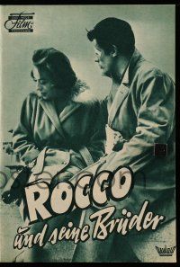 9s844 ROCCO & HIS BROTHERS German program '61 Visconti's Rocco e I Suoi Fratelli, different!
