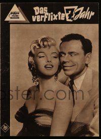 9s872 SEVEN YEAR ITCH Das Neue German program '55 Wilder, different images of sexy Marilyn Monroe!