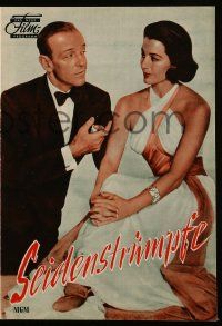9s882 SILK STOCKINGS German program '58 different images of Fred Astaire & sexy Cyd Charisse!