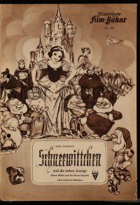 9s199 SNOW WHITE & THE SEVEN DWARFS Film Buhne German program '50 Disney cartoon classic, different