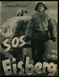 9s043 S.O.S. EISBERG German program '33 directed by Arnold Fanck, starring Leni Riefenstahl!