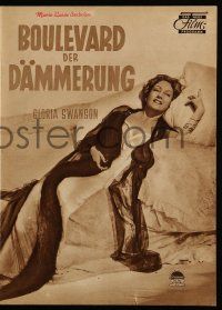 9s903 SUNSET BOULEVARD Das Neue German program '51 William Holden, Gloria Swanson, different!