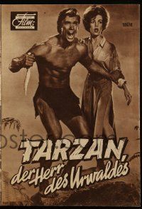 9s919 TARZAN THE APE MAN German program '60 Edgar Rice Burroughs, Denny Miller, different images!