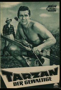 9s920 TARZAN THE MAGNIFICENT German program '61 many different images of barechested Gordon Scott!