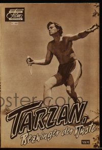 9s921 TARZAN'S DESERT MYSTERY German program '59 Johnny Weissmuller, Johnny Sheffield & Cheetah!