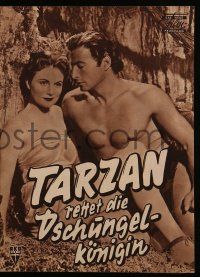 9s926 TARZAN'S PERIL German program '54 Lex Barker, great different images with Dandridge shown!
