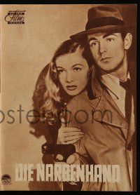 9s933 THIS GUN FOR HIRE German program '52 different images of Alan Ladd & sexy Veronica Lake!