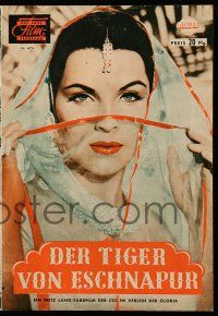 9s939 TIGER OF ESCHNAPUR Das Neue German program '59 Fritz Lang, Debra Paget, Thea von Harbou!