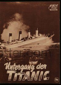 9s944 TITANIC Das Neue German program '53 Webb & Barbara Stanwyck on legendary ship, different!