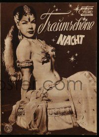 9s955 TRAUMSCHONE NACHT German program '52 great images of sexy near-naked exotic dancing girls!
