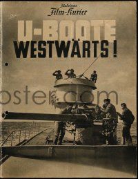 9s159 U-BOAT, COURSE WEST 8pg German program '41 U-Boote westwarts, WWII propaganda, conditional!