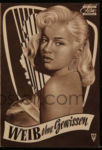 9s962 UNHOLY WIFE German program '58 many different images of sexy blonde bad girl Diana Dors!