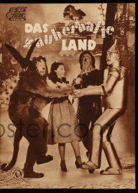 9s990 WIZARD OF OZ German program '51 Judy Garland & other top characters, different & rare!