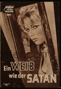 9s991 WOMAN LIKE SATAN German program '59 La Femme et le Pantin, sexy Brigitte Bardot, different!