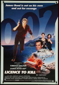 9t031 LICENCE TO KILL Aust 1sh '89 Timothy Dalton as James Bond, he's out for revenge!