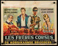 9t529 LIONS OF CORSICA Belgian '61 completely different Corsican Brothers swashbuckler art!